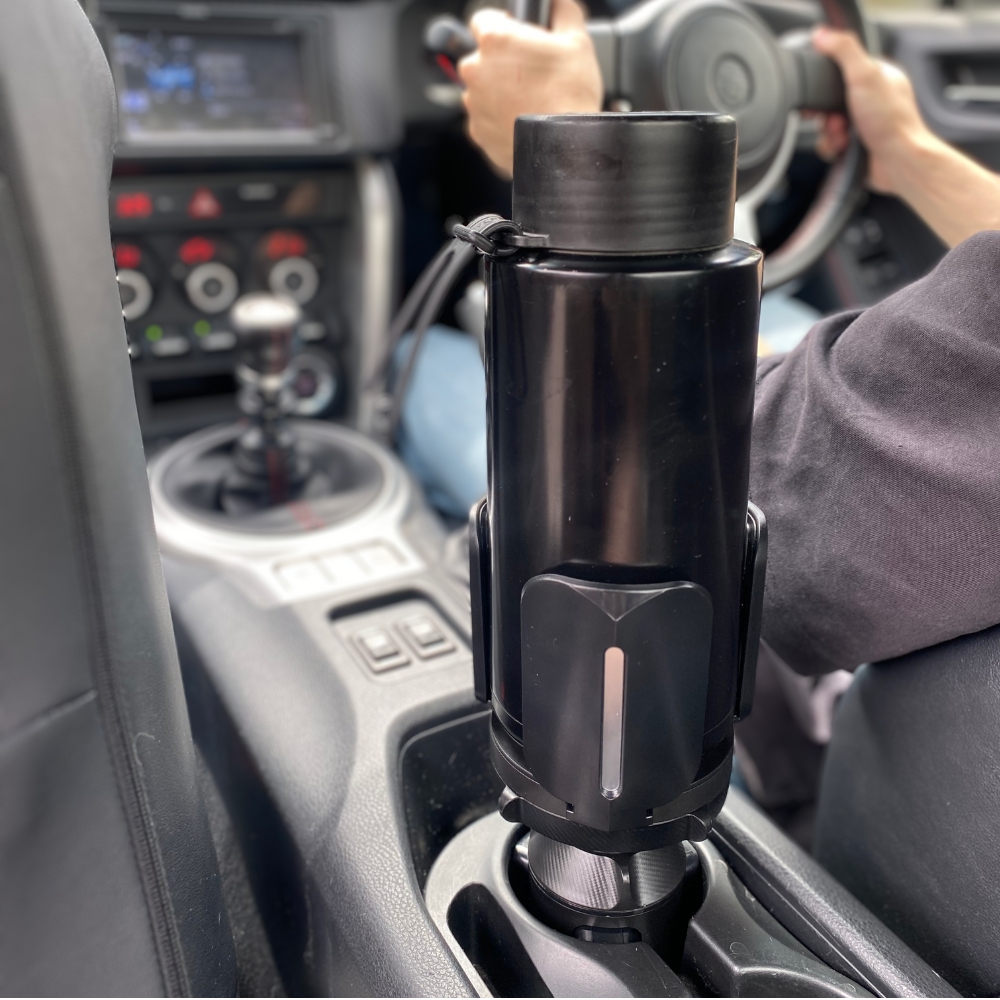 HydroLatch Expander Oversized Car Cup Holder, Inside Car